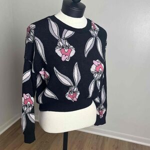 H&M Looney Tunes‎ Black Pullover Size Small